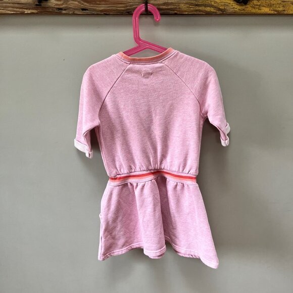 Gymboree‎ Girls Pink Sweatshirt Dress w/ Pockets- Size S (5/6) - Picture 4 of 4